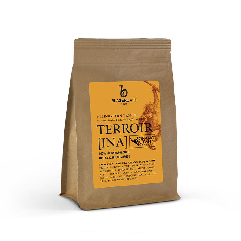 Blasercafé Terroir Orang Utan Indonesia Sumatra 250g