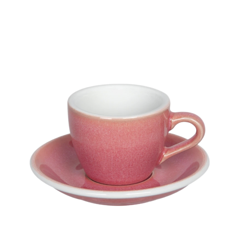 Espressotasse Loveramics (Farbe Berry, inkl. Unterteller, 1 Stück)