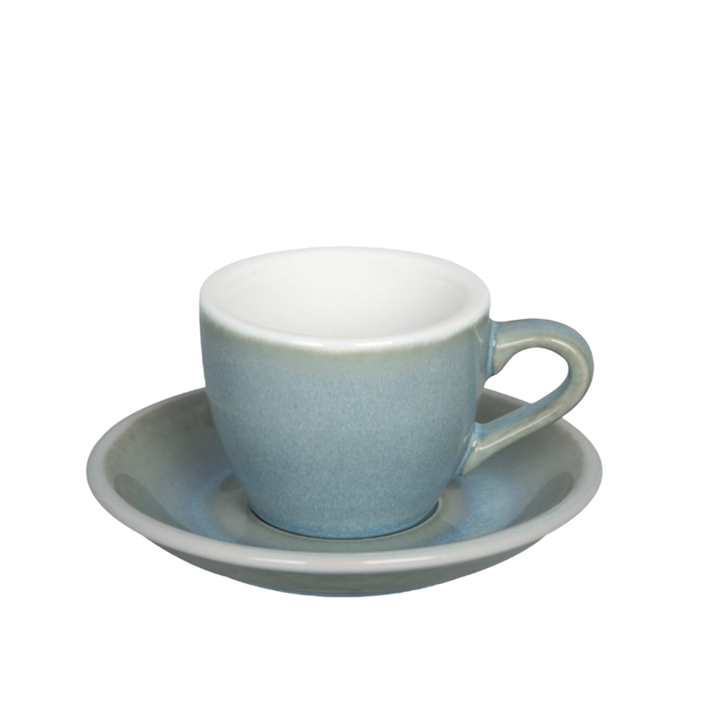 Espresso Cup Loveramics (colour ice blue, incl. saucer, 1 piece)